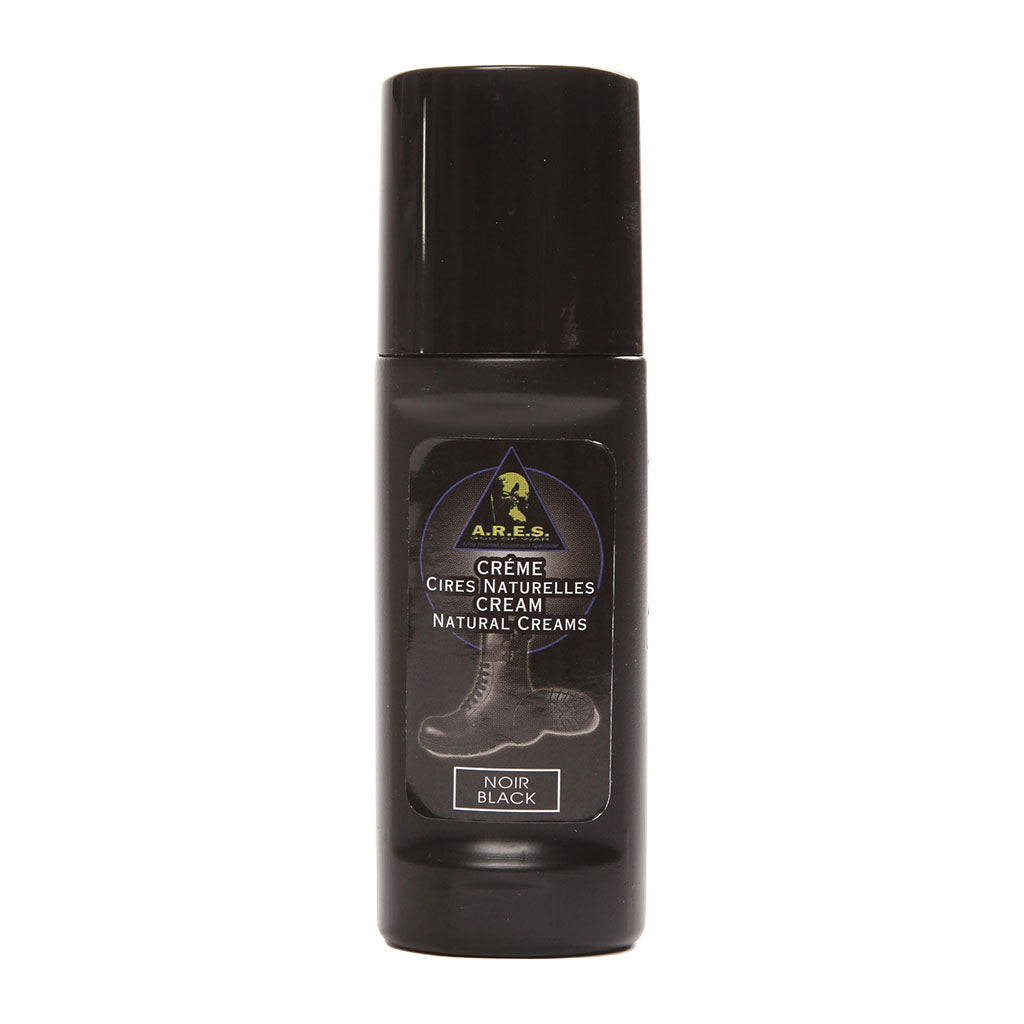 Cirage liquide Ares 75 ml avec applicateur intégré pour cuirs lisses et articles en cuir