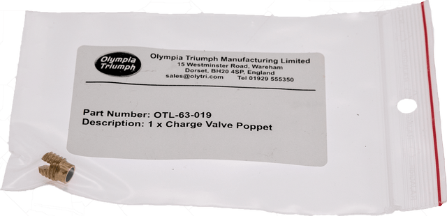 Clapet de valve de charge Olympia Triumph 8 g pour lanceur pneumatique de grappin OTL63