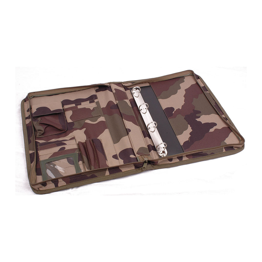 Classeur porte-documents A4 Ares à anneaux avec élastique et poche filet externe