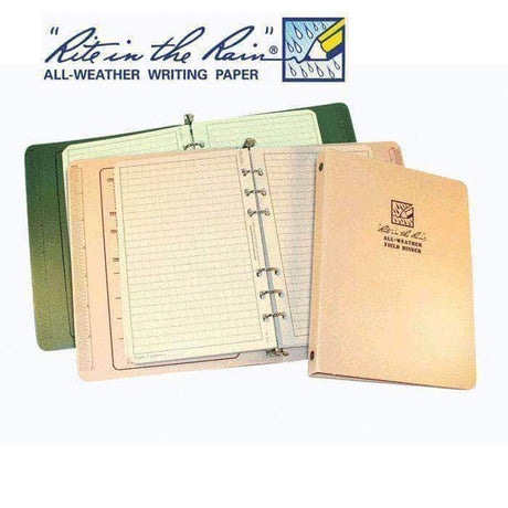 Classeur six anneaux Rite In The Rain en Polydura 14,3 × 20 cm pour feuilles 12 × 18 cm