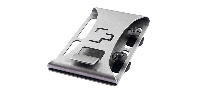 Clip de ceinture ambidextre Boker Plus en acier 2Cr13 de 6,7 cm avec visserie