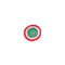 Cocarde textile pour chapeau de Bersaglieri italien, pièce d'occasion
