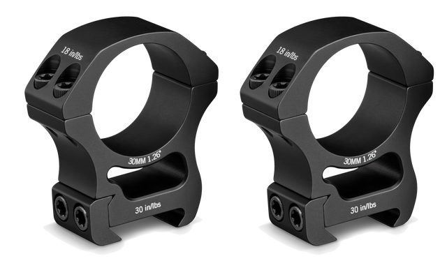 Collier 30mm Vortex Pro Series 140 g pour la reprise d'optique sur rail, sans usinage