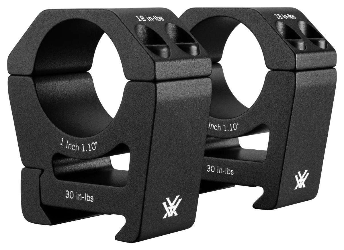 Colliers 25,4mm Vortex Sport 90 g pour la reprise d'optique sur rail, sans usinage