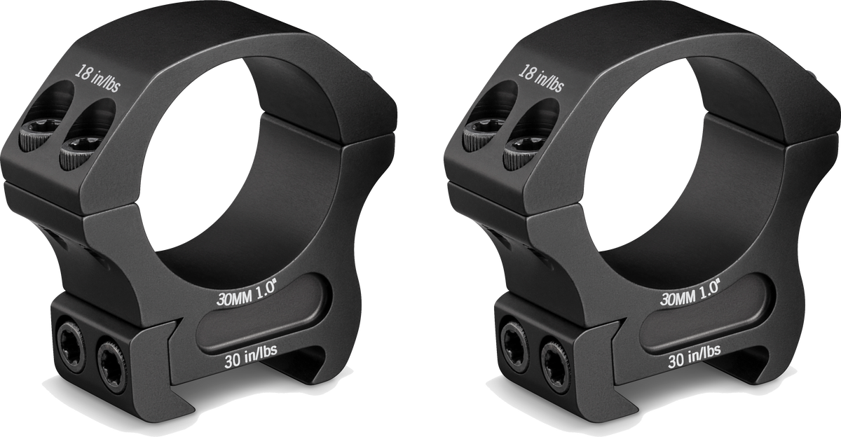 Colliers 30mm Vortex Pro Series 140 g pour la reprise d'optique sur rail, sans usinage