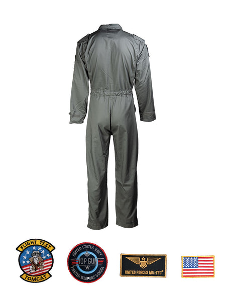 Combinaison de vol type US Mil-Tec enfant en polycoton avec quatre écussons amovibles