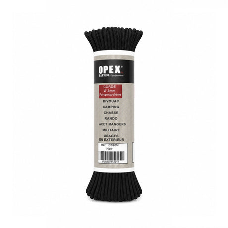 Corde para OPEX polypropylène tressé diamètre 3 mm longueur 15 m pour haubanage