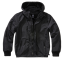 Coupe-vent enfant Brandit Frontzip doublure polaire capuche et trois poches fermées
