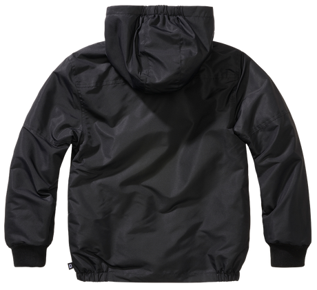Coupe-vent enfant Brandit Frontzip doublure polaire capuche et trois poches fermées
