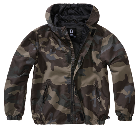 Coupe-vent enfant Brandit Summer Frontzip doublure filet respirante et trois poches
