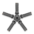 Coupleur de chargeurs FAB Defense PMC pour cinq chargeurs Ultimag 10R AR15