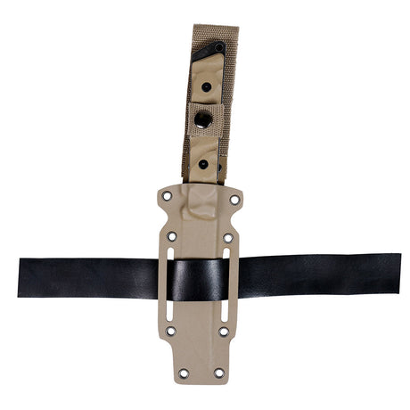 Couteau à lame fixe Ares Akuso Tanto manche G10 longueur totale 25,3 cm étui Kydex