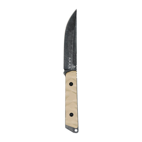 Couteau à lame fixe Ares Akuso Tanto manche G10 longueur totale 25,3 cm étui Kydex