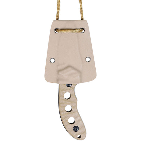 Couteau à lame fixe Ares Neck Jewel tour de cou manche G10 15,4 cm étui Kydex paracorde