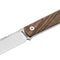 Couteau à lame fixe Boker BFF Packlite Walnut acier MagnaCut lame 65 mm