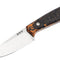 Couteau à lame fixe Boker Daily Knives AK1 Droppoint MagnaCut Curly Birch acier MagnaCut lame 76 mm