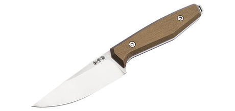 Couteau à lame fixe Boker Daily Knives AK1 Droppoint MagnaCut Gold acier MagnaCut lame 76 mm