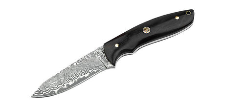 Couteau à lame fixe Boker Magnum Vernery Damast Knife acier Damas lame 91 mm