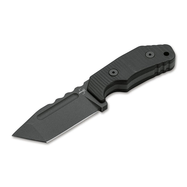 Couteau à lame fixe Boker Plus Little Dvalin Black Tanto