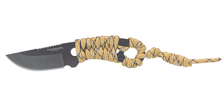 Couteau à lame fixe Condor Carlitos Neck 60717 acier 1075 High Carbon lame 64 mm