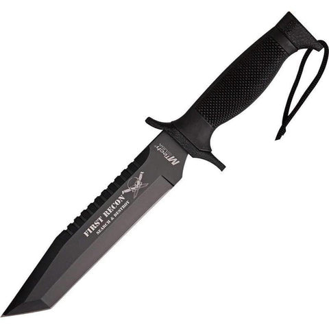 Couteau à lame fixe M-Tech First Recon acier 440 lame tanto 178 mm dos scie
