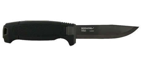 Couteau à lame fixe Morakniv Amberg BlackBlade acier au carbone revêtu lame 109 mm 3,2 mm
