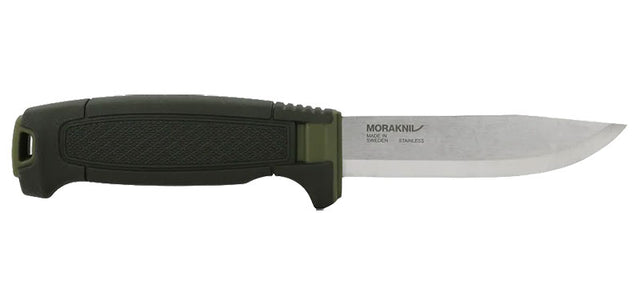 Couteau à lame fixe Morakniv Amberg lame 109 mm de 3,2 mm acier 12C27 fixation fournie