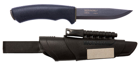 Couteau à lame fixe Morakniv Bushcraft Survival BlackBlade carbone allume-feu et affûteur