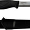 Couteau à lame fixe Morakniv Companion HeavyDuty lame 104 mm épaisse 3,2 mm acier 12C27