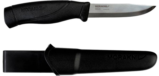 Couteau à lame fixe Morakniv Companion HeavyDuty lame 104 mm épaisse 3,2 mm acier 12C27