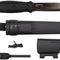 Couteau à lame fixe Morakniv Garberg BlackBlade carbone avec kit de survie soie pleine 109 mm