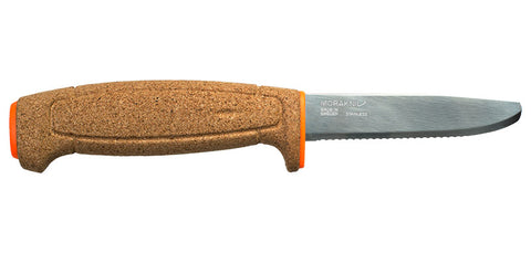 Couteau à lame fixe Morakniv flottant manche liège lame inoxydable 97 mm pour usage nautique