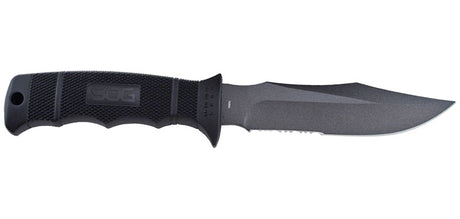 Couteau à lame fixe SOG Seal Pup acier AUS8 lame 121 mm lame clip point