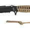 Couteau à lame fixe TB Outdoor Maraudeur Paracord 550 Mixte acier Acier MOX lame 113 mm
