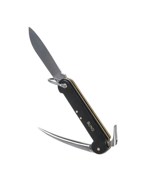 Couteau de bord type Bundeswehr Mil-Tec lame 8 cm en acier inoxydable avec épissoir