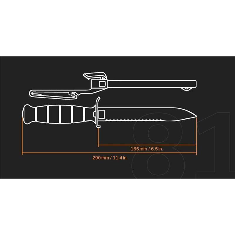 Couteau de survie FIELD KNIFE FM 81 Glock - Vert - Welkit.com