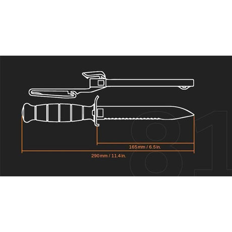 Couteau de survie Glock FM 81 avec scie
