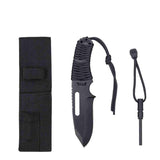 Couteau de survie PARACORD + FIRESTEEL Rothco - Noir - Welkit.com