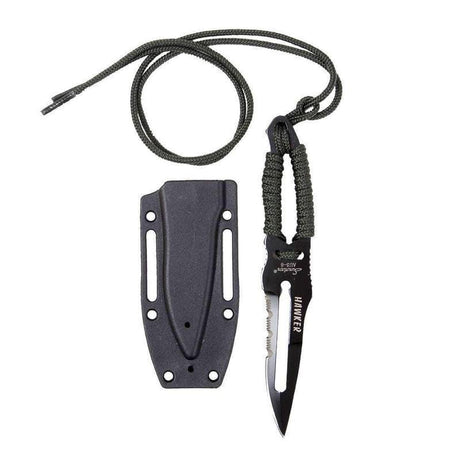 Couteau de survie PARACORDE AVEC CLIP CEINTURE Rothco - Noir - Welkit.com