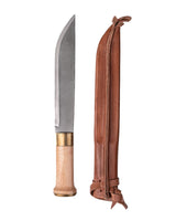 Couteau finlandais Mil-Tec 35 cm lame 23 cm manche hêtre et étui en cuir