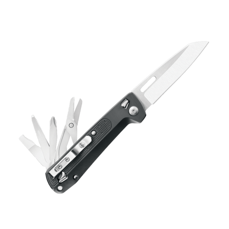 Couteau multifonctions FREE K4 | 9 Outils Leatherman - Noir - Welkit.com