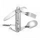 Couvert de campement multifonctions Pentagon Thor acier inoxydable 420 six outils