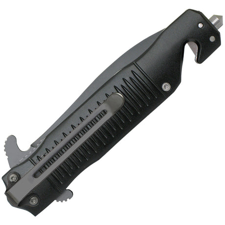 Couteau pliant ABKT TAC Stiletto acier 8Cr13MoV lame 89 mm manche aluminium