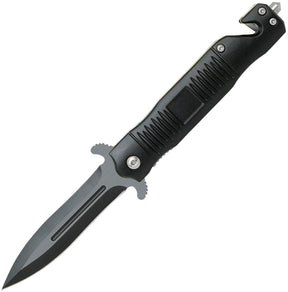 Couteau pliant ABKT TAC Stiletto acier 8Cr13MoV lame 89 mm manche aluminium