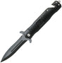 Couteau pliant ABKT TAC Stiletto acier 8Cr13MoV lame 89 mm manche aluminium