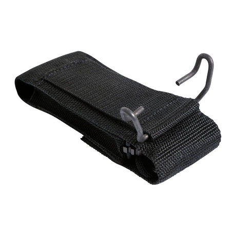 Couteau pliant Ares Baroud lame semi-crantée de 11 cm avec dragonne et étui ceinture