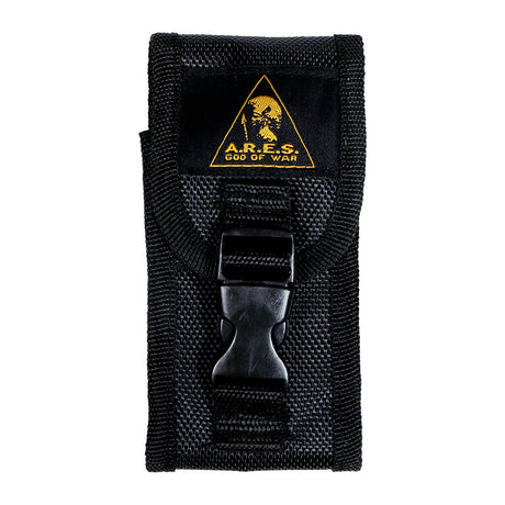 Couteau pliant Ares Camo Rescue manche métallique coupe-sangle et brise-vitre 21 cm