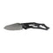 Couteau pliant Ares Mini Dague Black Series manche métal ajouré avec étui de ceinture