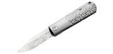 Couteau pliant Boker BRLW Meteorite Damast Platinum Edition acier Damas lame 65 mm