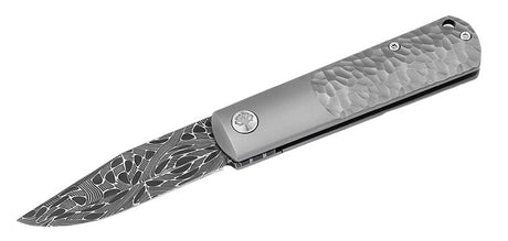 Couteau pliant Boker BRLW Meteorite Damast acier Damas lame 65 mm